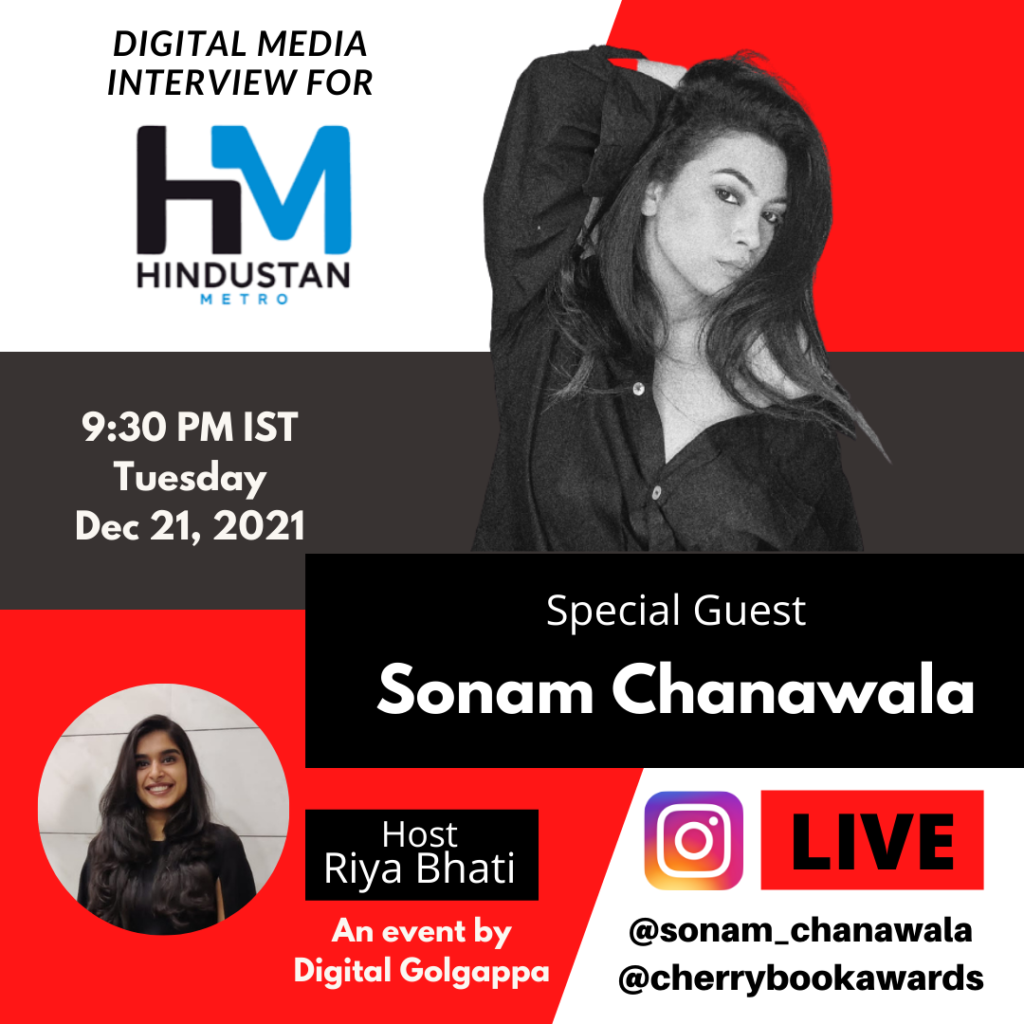 Writer, Poet, Fashion Blogger, and now also a Musical Artist, Sonam Chanawala goes live on Instagram for an exclusive interview