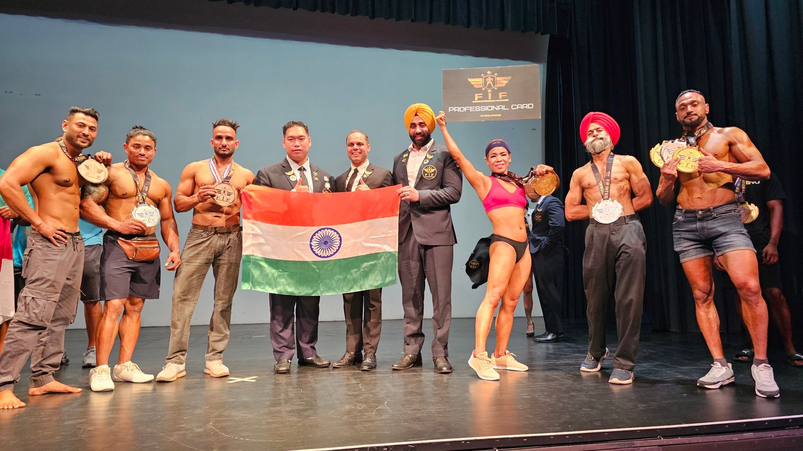 Triumph at Mr. Asia Mortal Battle Championship: Dr. Harminder Dulowal Guides Indian Team to Victory