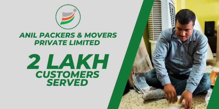 Anil Packers & Movers Private Limited reaches a new milestone: 200,000 customers served.