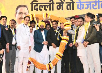 CM Mann in Delhi: Leads High-Energy Roadshow in Kasturba Nagar, Addresses Public Rallies in Mehrauli and Chhatarpur