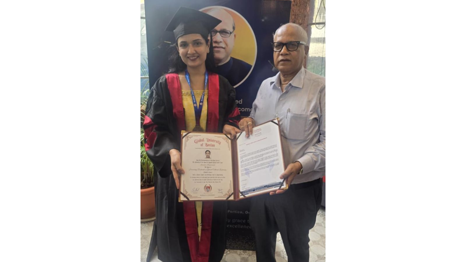 Dr. Eesha Agarwal Honored with Doctorate by Global University of Boston at Convocation in Goa