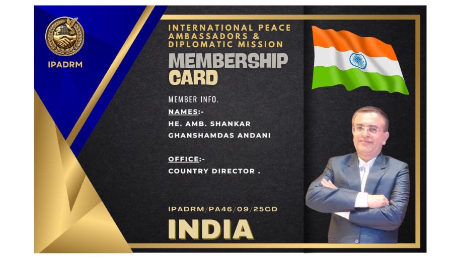 International Pen of Conscience Award 2025 Bestowed on Dr. Shankar Andani: A Beacon of Truth and Social Service