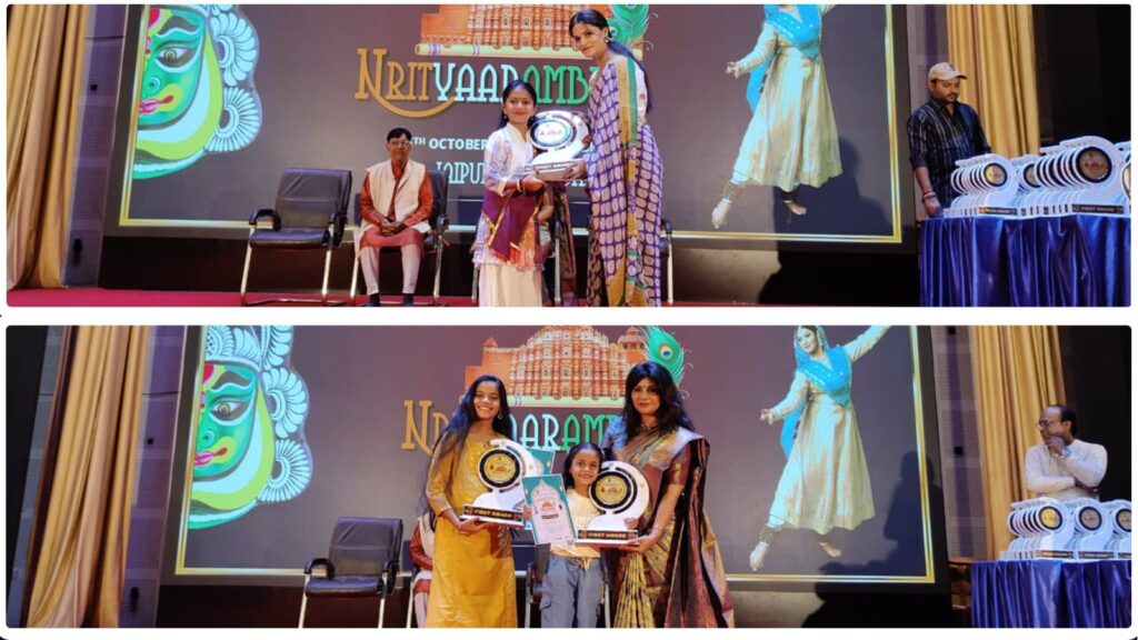 IOIA Clinches 1st Prize Again in Bharatnatyam National dance Competition Jaipur, Dominates Against 13 States All Over India!