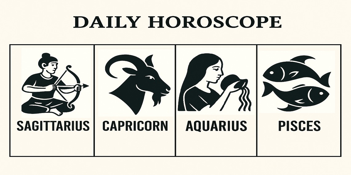 Daily Astrology Predictions For Sagittarius Capricorn Aquarius Pisces