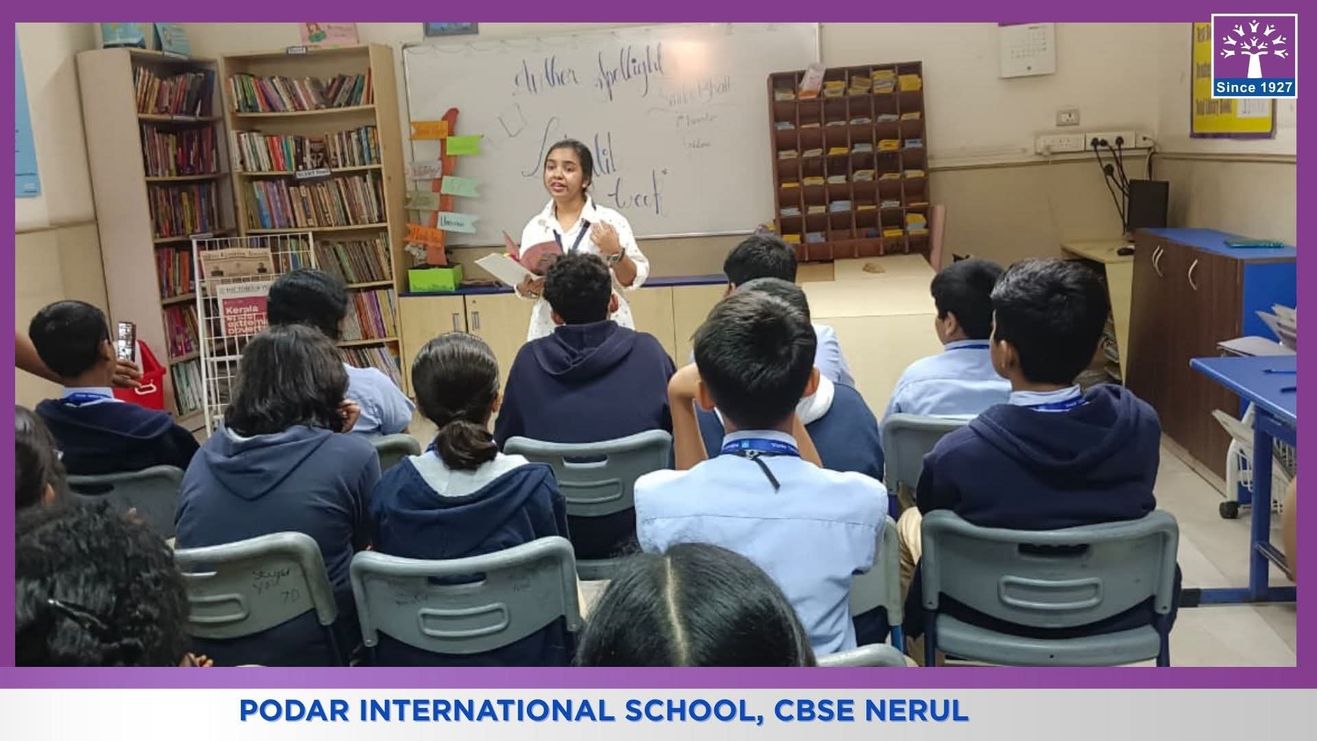 Podar International School, Nerul Hosts Creative Writing Session by Author Smilee Prashant Bhatt During Libra-Lib Week