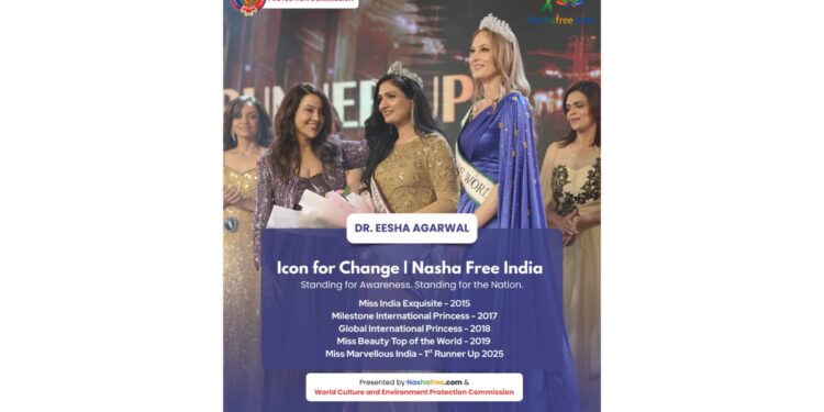 Dr. Eesha Agarwal Joins Hands with Nasha Free India as “Icon for Change”